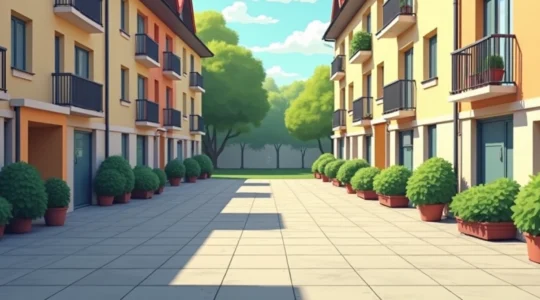 cour-commune-dans-un-immeuble-droits-et-devoirs-du-locataire